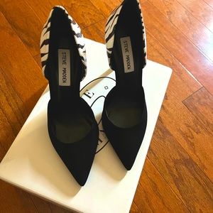 Steve Madden Black/white Zebra pumps